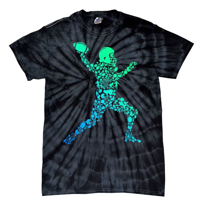 Football American Tie-Dye T-Shirt