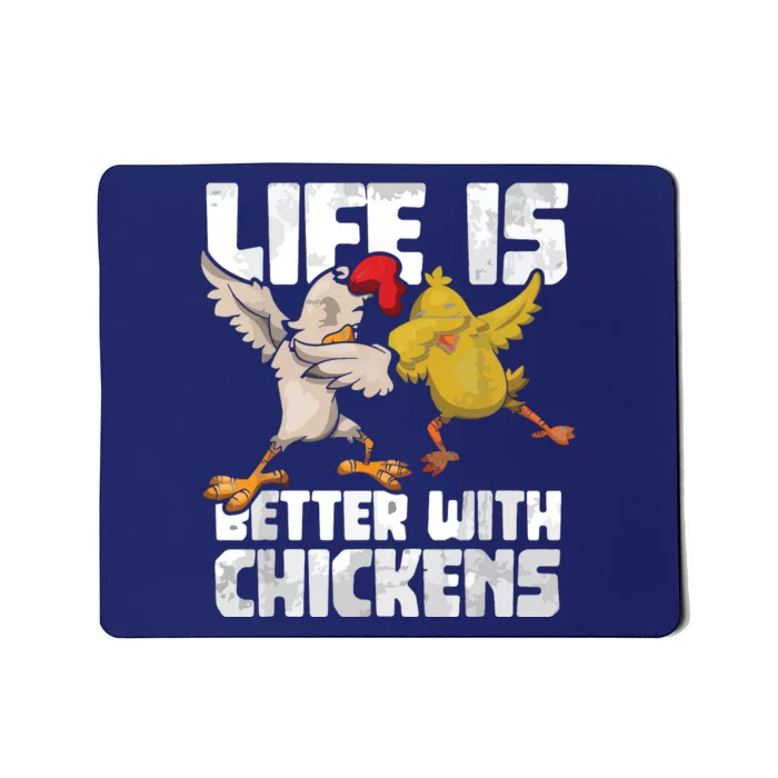 Funny Animal Farmer Dabbing Rooster Dab Hen Chicken Mousepad