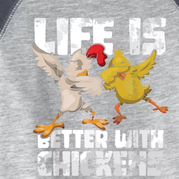 Funny Animal Farmer Dabbing Rooster Dab Hen Chicken Toddler Fine Jersey T-Shirt