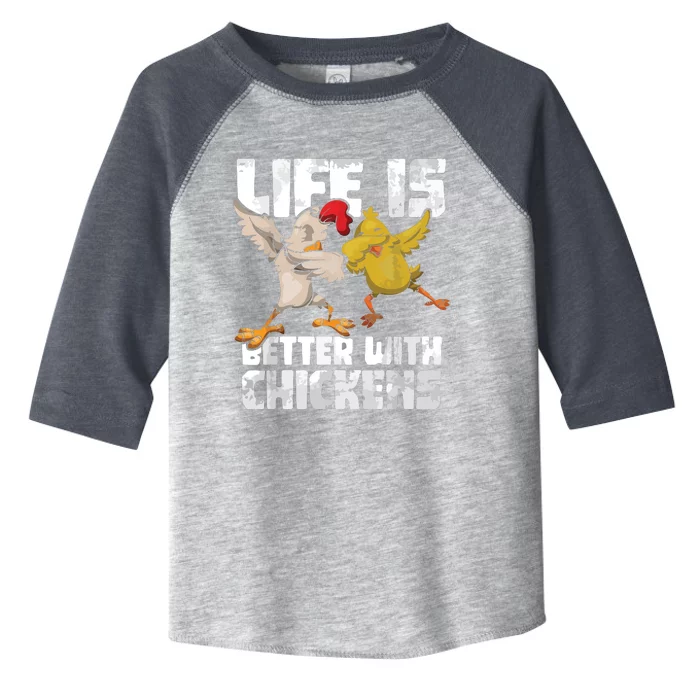 Funny Animal Farmer Dabbing Rooster Dab Hen Chicken Toddler Fine Jersey T-Shirt