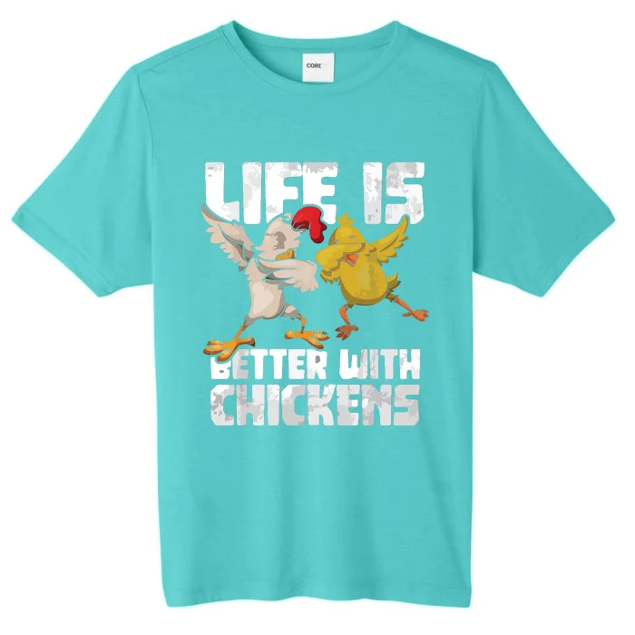 Funny Animal Farmer Dabbing Rooster Dab Hen Chicken ChromaSoft Performance T-Shirt