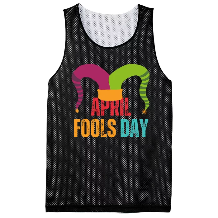 Funny April Fools Day Mesh Reversible Basketball Jersey Tank