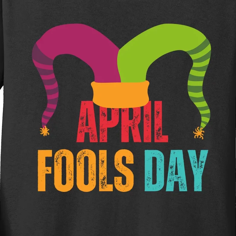 Funny April Fools Day Kids Long Sleeve Shirt