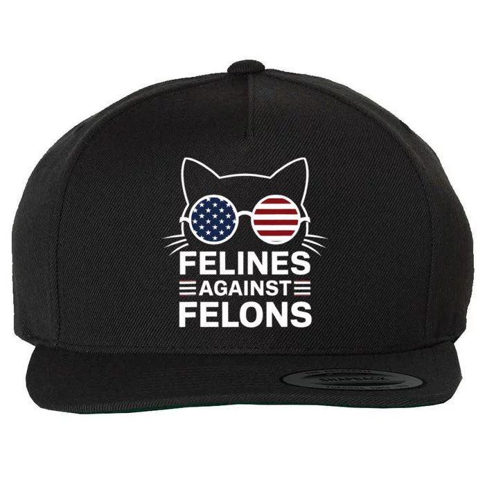 Felines Against Felons Us Flag Sunglasses Cat Felines Against Felons Wool Snapback Cap