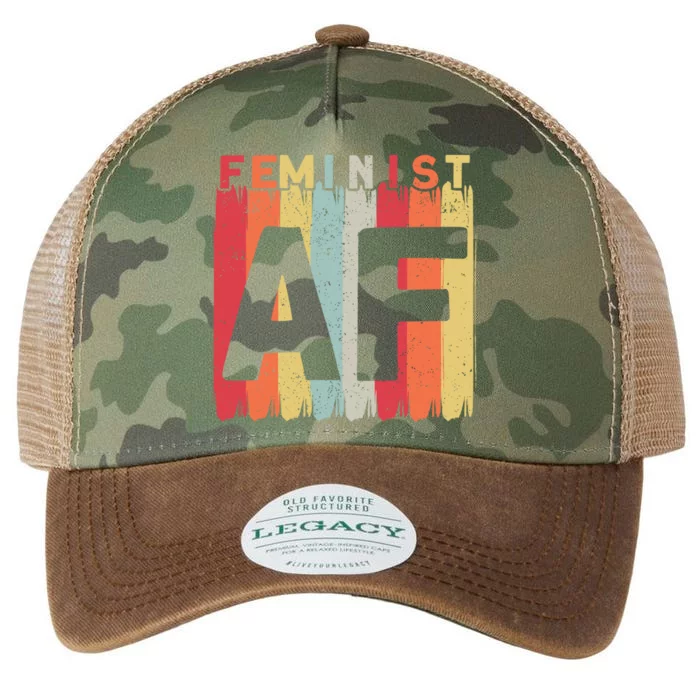 Feminist Af Feminism Cute Gift Legacy Tie Dye Trucker Hat