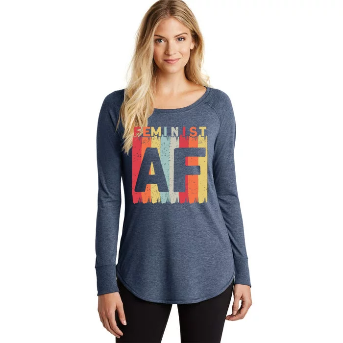 Feminist Af Feminism Cute Gift Women's Perfect Tri Tunic Long Sleeve Shirt