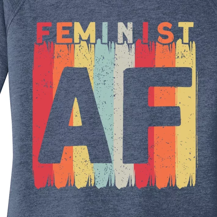 Feminist Af Feminism Cute Gift Women's Perfect Tri Tunic Long Sleeve Shirt