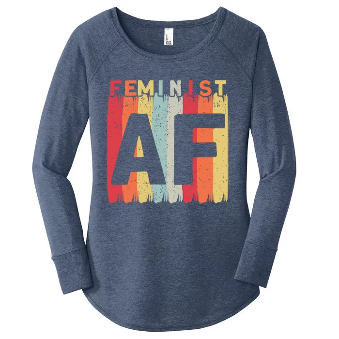 Feminist Af Feminism Cute Gift Women's Perfect Tri Tunic Long Sleeve Shirt