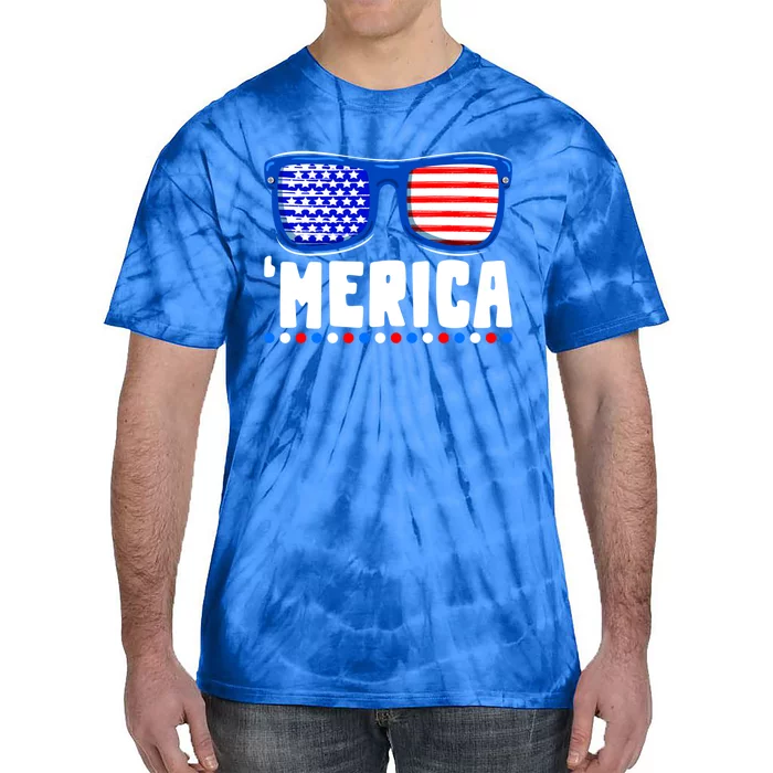 Funny American Flag Fourth 4th Of July Family Funny Gift Tie-Dye T-Shirt