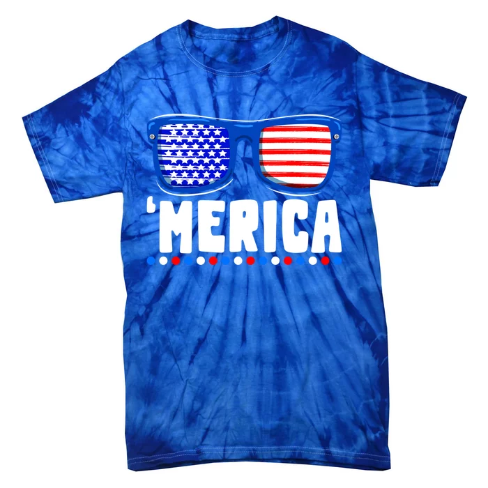 Funny American Flag Fourth 4th Of July Family Funny Gift Tie-Dye T-Shirt