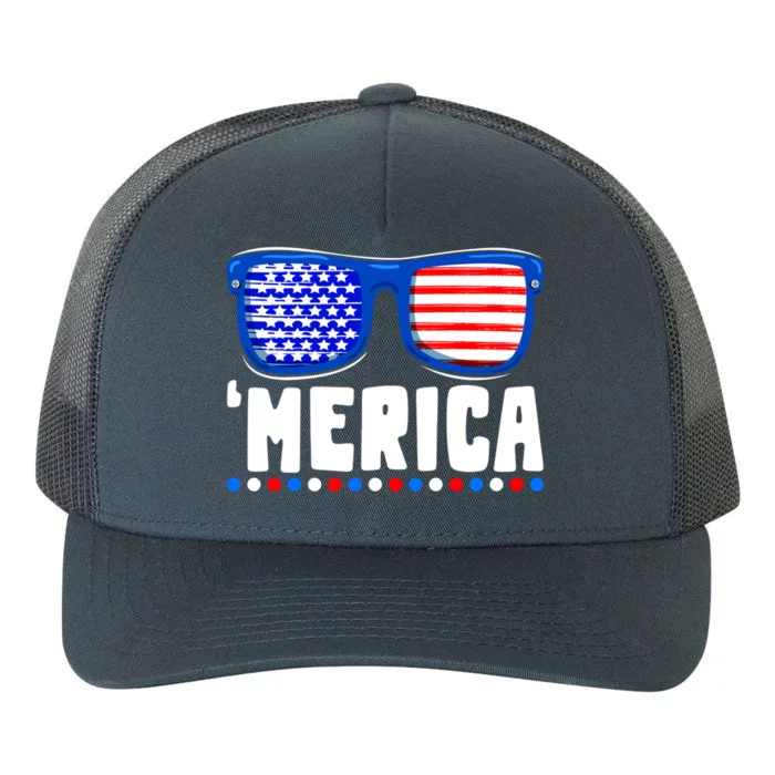 Funny American Flag Fourth 4th Of July Family Funny Gift Yupoong Adult 5-Panel Trucker Hat