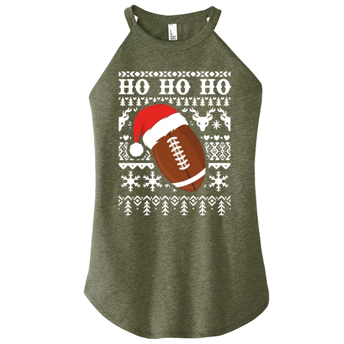 Funny American Football Ugly Christmas Sweater Xmas Gift Women’s Perfect Tri Rocker Tank