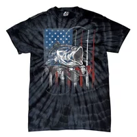 Fishing American Flag Vintage, USA Bass Fisherman T-Shirt