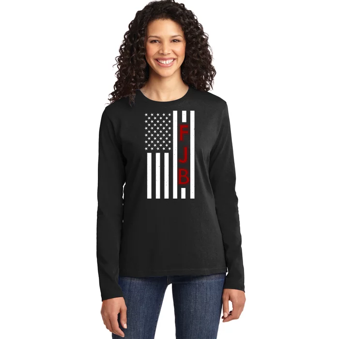 FJB American Flag Ladies Long Sleeve Shirt