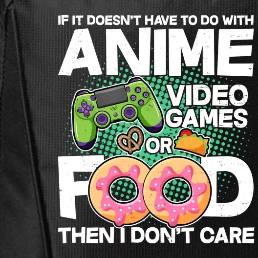 Funny Anime Food And Video Games City Backpack