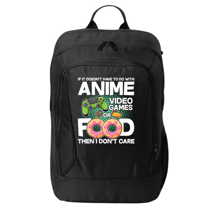 Funny Anime Food And Video Games City Backpack