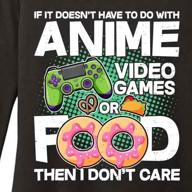 Funny Anime Food And Video Games Womens CVC Long Sleeve Shirt