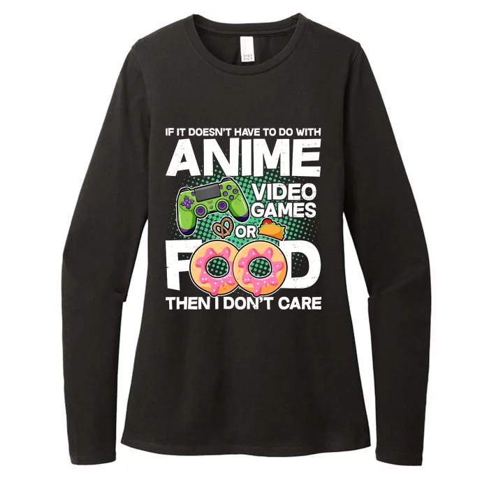 Funny Anime Food And Video Games Womens CVC Long Sleeve Shirt