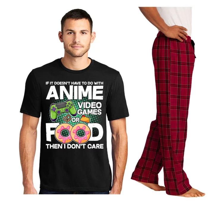 Funny Anime Food And Video Games Pajama Set