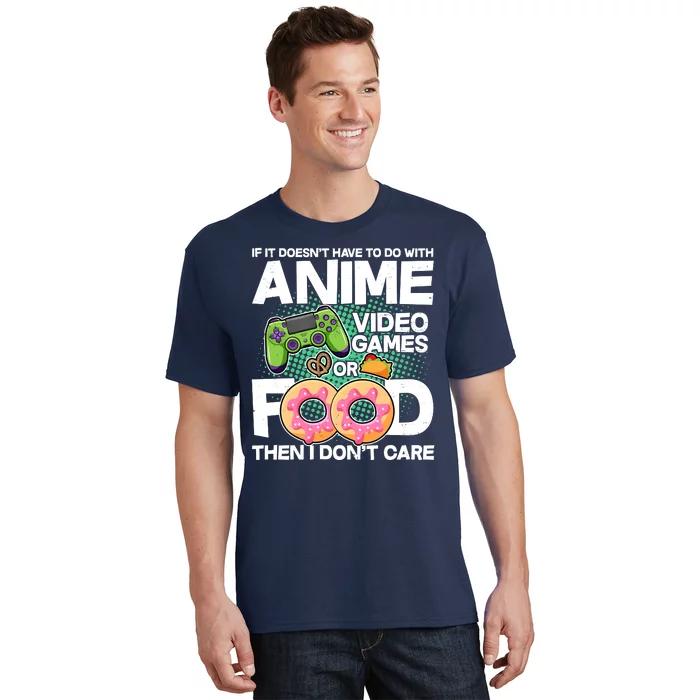 Funny Anime Food And Video Games T-Shirt