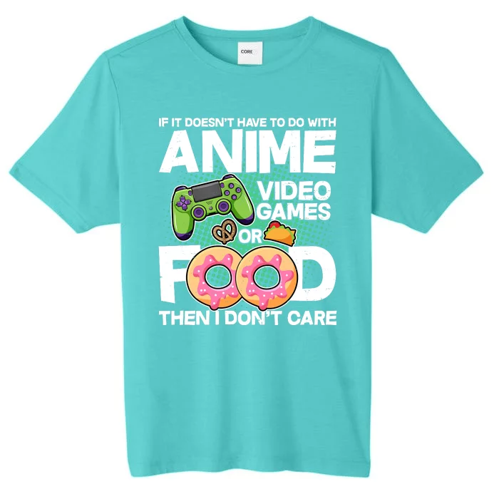 Funny Anime Food And Video Games ChromaSoft Performance T-Shirt