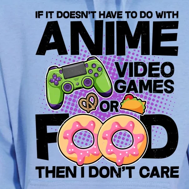 Funny Anime Food And Video Games Unisex Surf Hoodie