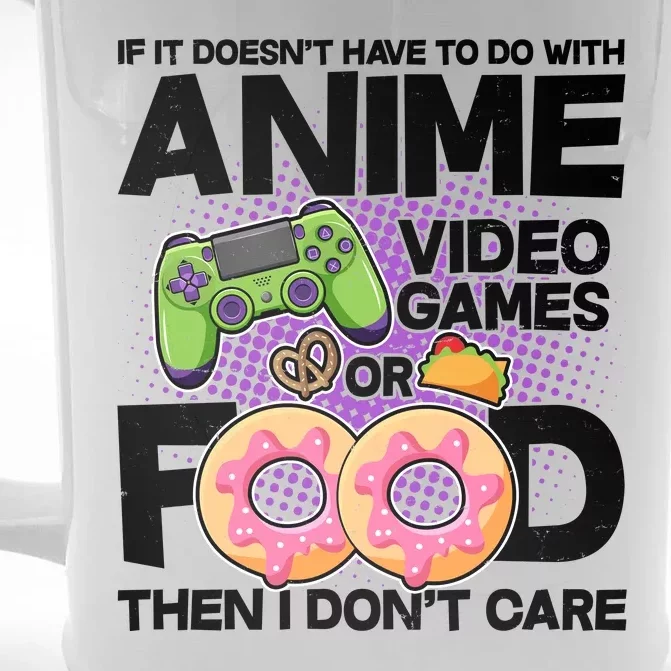 Funny Anime Food And Video Games Front & Back Beer Stein