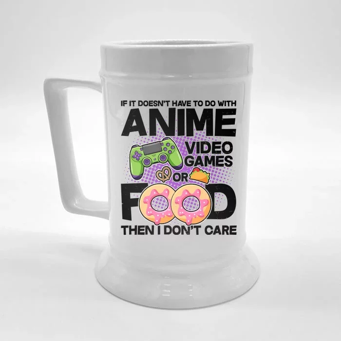 Funny Anime Food And Video Games Front & Back Beer Stein