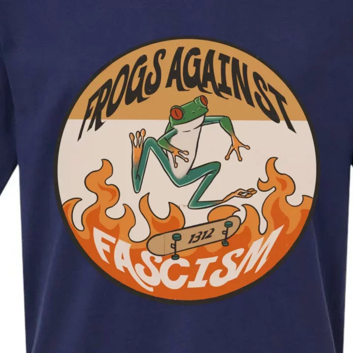 Frogs Against Fascism Sueded Cloud Jersey T-Shirt