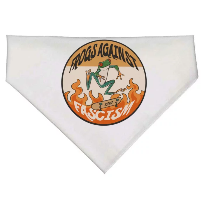 Frogs Against Fascism USA-Made Doggie Bandana