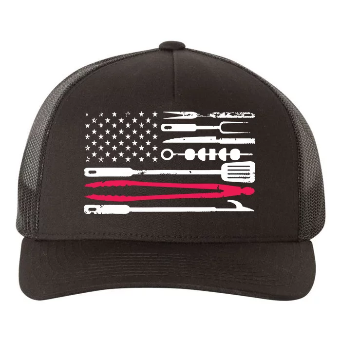 Funny American Flag Grilling Tools BBQ Grill Barbecue Tool Yupoong Adult 5-Panel Trucker Hat