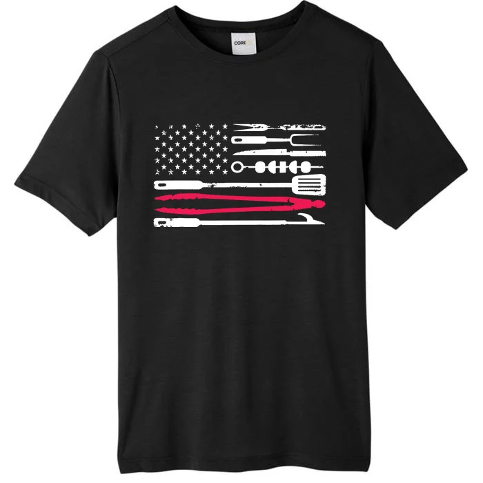 Funny American Flag Grilling Tools BBQ Grill Barbecue Tool ChromaSoft Performance T-Shirt