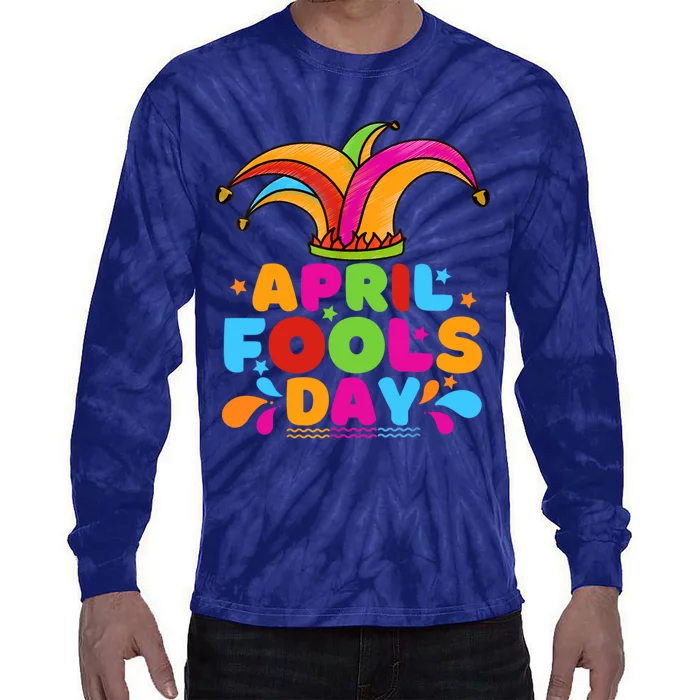 Funny April Fools Day 1st April Jokes Happy April Fools Day Tie-Dye Long Sleeve Shirt