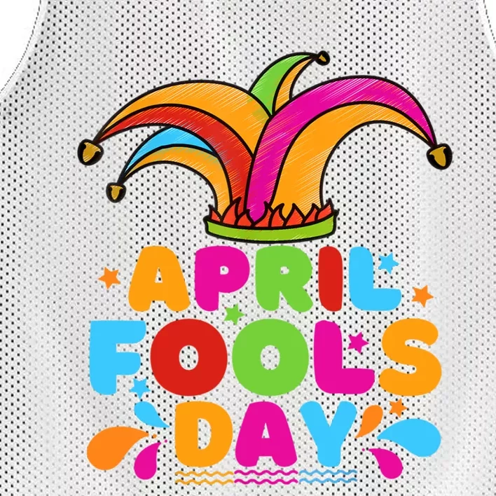 Funny April Fools Day 1st April Jokes Happy April Fools Day Mesh Reversible Basketball Jersey Tank