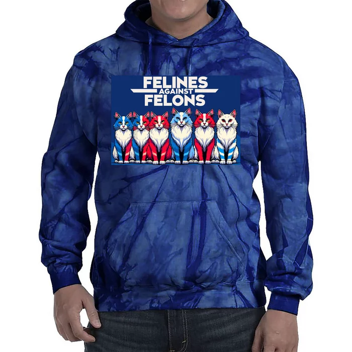 Felines Against Felons Tie Dye Hoodie