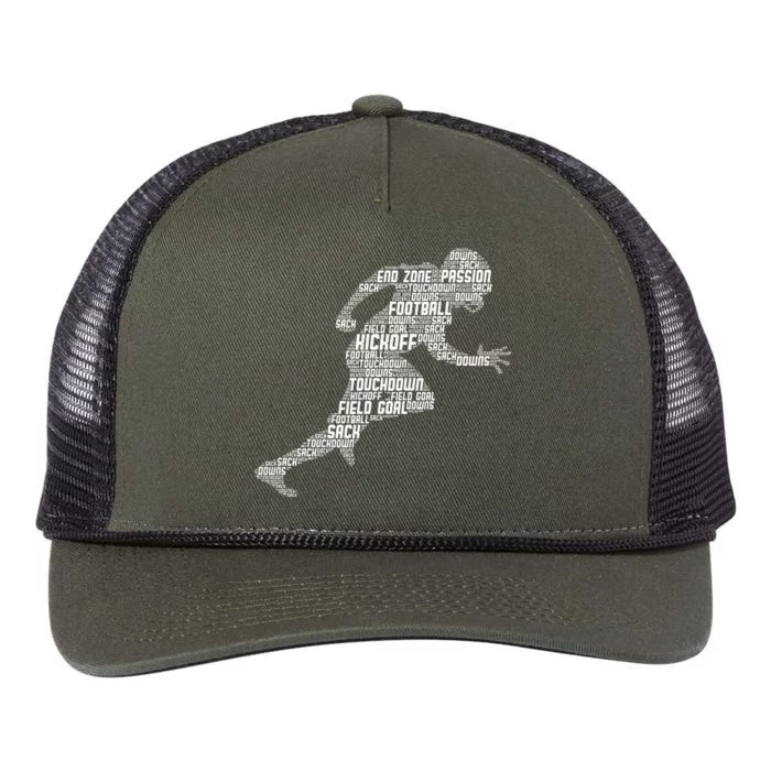 Football American Football Retro Rope Trucker Hat Cap