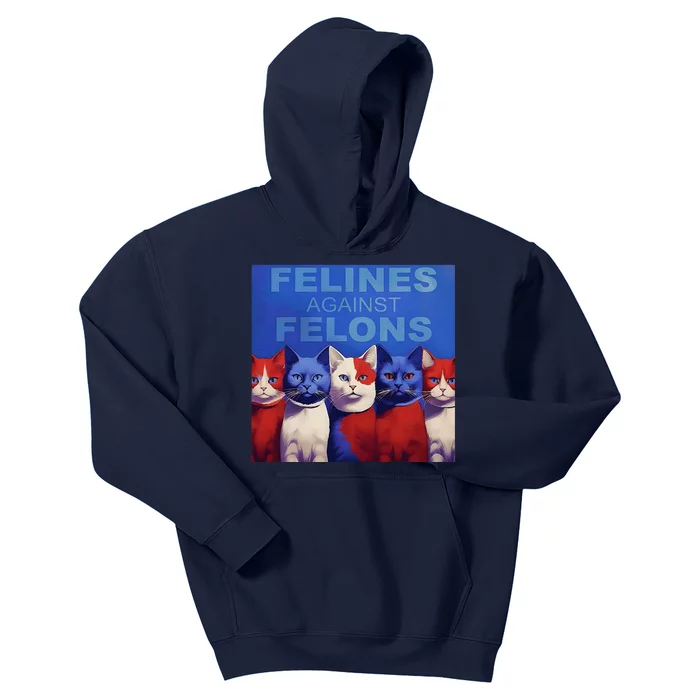 Felines Against Felons Kids Hoodie