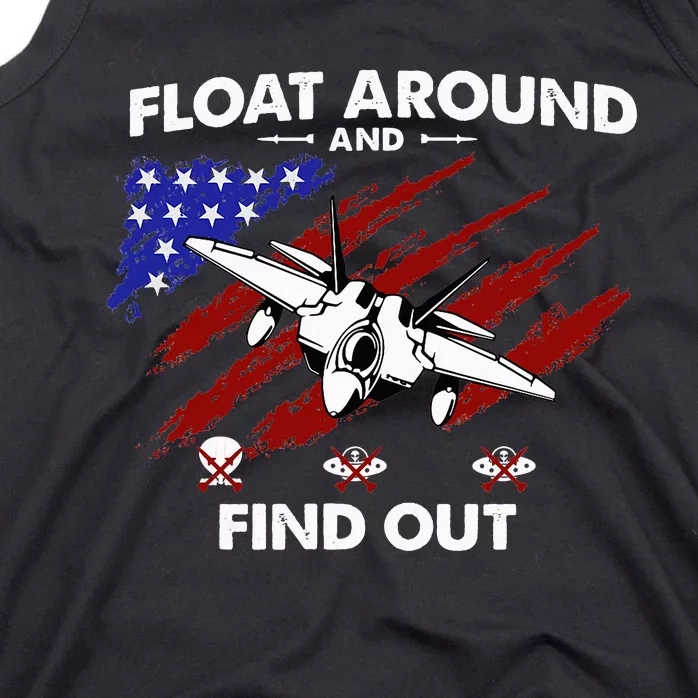 Float Around & Find Out Chinese Spy Balloon & UFOs USA Flag Tank Top