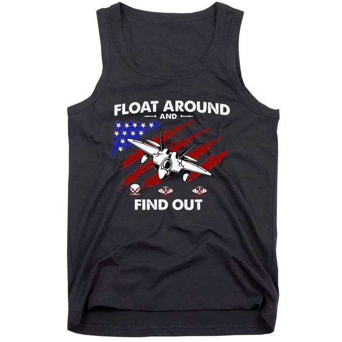 Float Around & Find Out Chinese Spy Balloon & UFOs USA Flag Tank Top