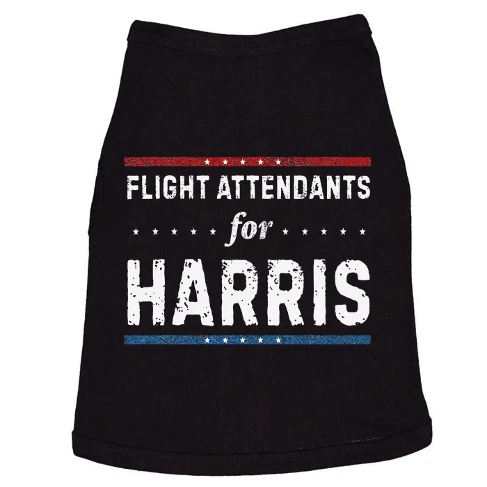 Flight Attendants For Kamala Harris President 2024 Doggie Tank