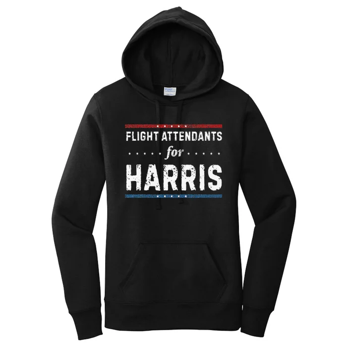 Flight Attendants For Kamala Harris President 2024 Women's Pullover Hoodie