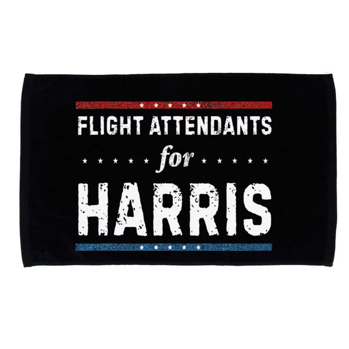 Flight Attendants For Kamala Harris President 2024 Microfiber Hand Towel