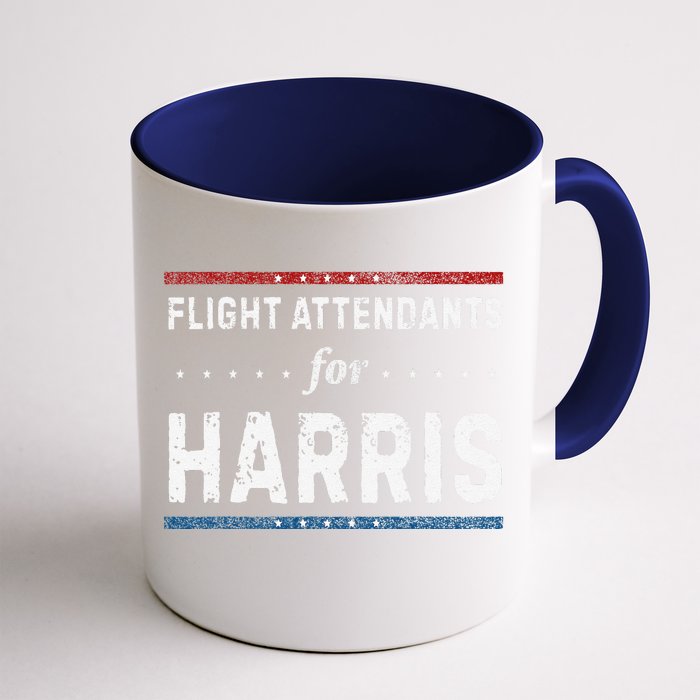 Flight Attendants For Kamala Harris President 2024 Front & Back Coffee Mug