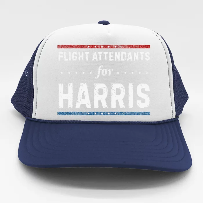 Flight Attendants For Kamala Harris President 2024 Trucker Hat