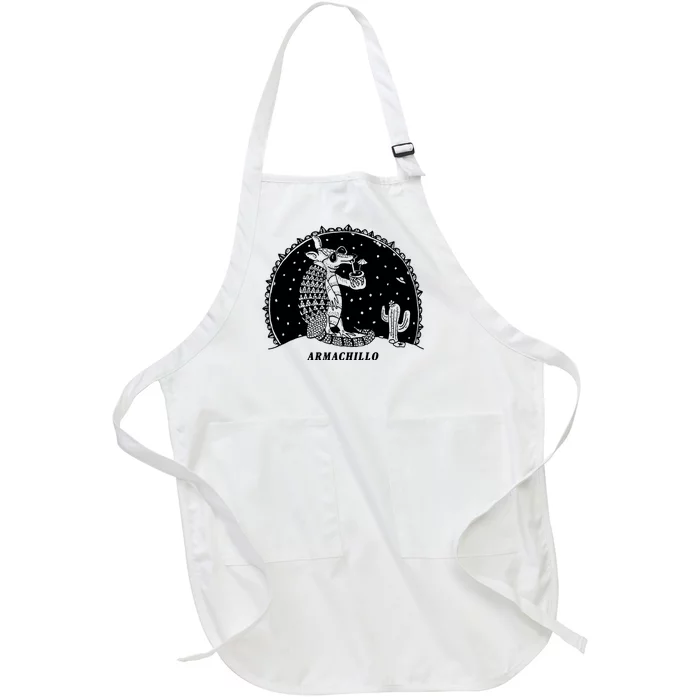 Funny Armadillo Full-Length Apron With Pocket