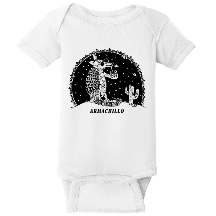 Funny Armadillo Baby Bodysuit