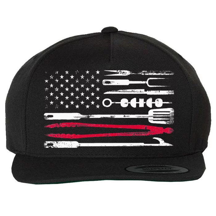 Funny American Flag Grilling Tools BBQ Grill Barbecue Tool Wool Snapback Cap