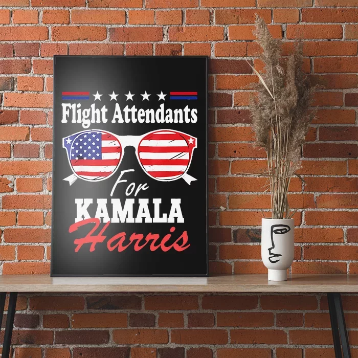 Flight Attendants For Kamala Harris 2024 For President Poster