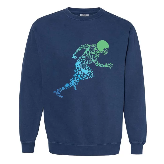 Football American Football Garment-Dyed Sweatshirt