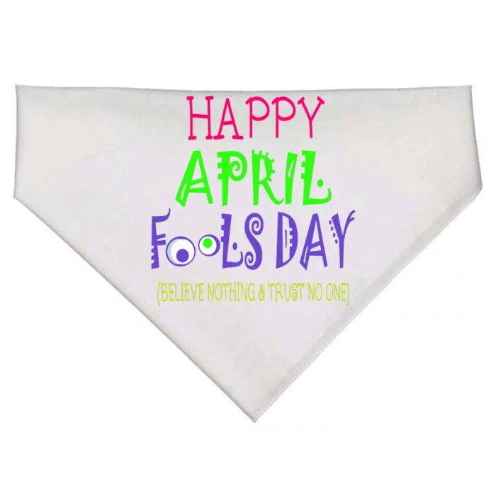 Funny April Fools Day April 1st Joke Pranks USA-Made Doggie Bandana